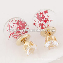 cheap fashion glass bead wedding jewellery latest model fashion earrings